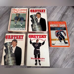 Wayne Gretzky Books
Lot - Hardcovers +
Vintage Hockey Guide